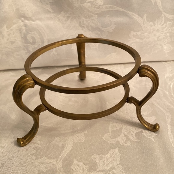 BRASS AND GLASS POTPOURRI HOLDER - Picture 3 of 5